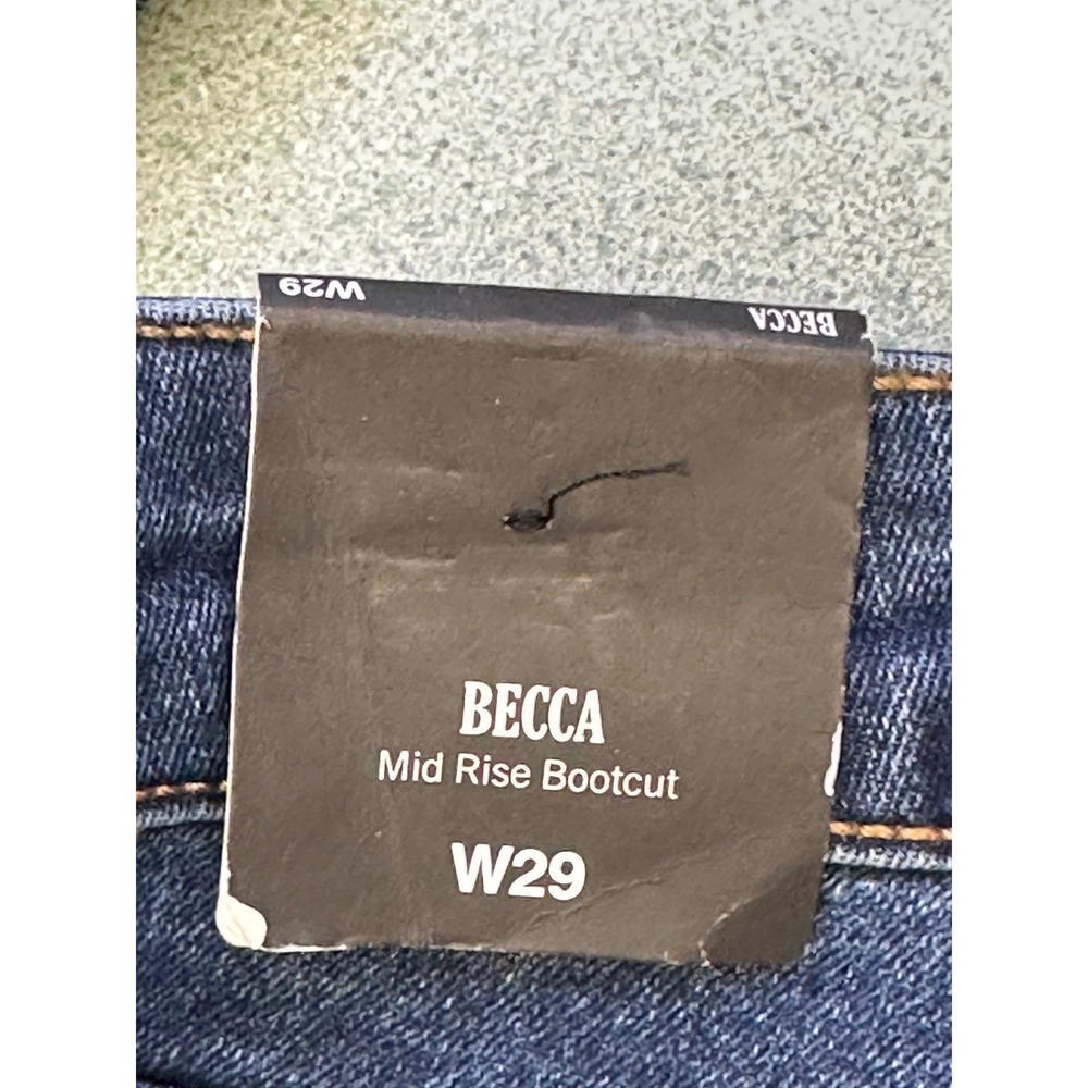 True Religion Becca SN Stud MR Bootcut Jeans Medium Rustic Barn Wash 29 NWT - Picture 10 of 14